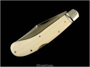 Reese Bose Single-Blade Lockback Saddlehorn - Creamy Pre-ban Ivory